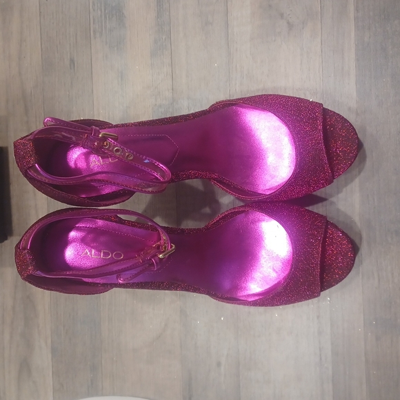 NWOT ALDO Hobo Rhinestone Pumps Plate Form Wedding Women Shoes - Picture 7 of 10